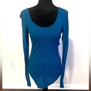 Express Teal Knit Sweater